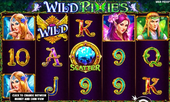 Menangkan jackpot di slot Wild Pixies